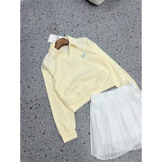 Sét thể thao cổ bẻ kèm chân váy voan mềm