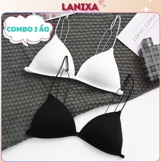 SET 2 Áo bra nữ cúp tam giác phong cách châu âu gợi cảm sexy dây mảnh hở lưng quyến rũ LANIXA B2099