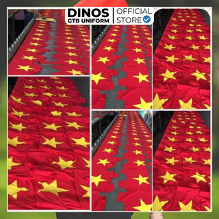Áo Thun Cờ Đỏ Sao Vàng Dinos Cho Người Lớn, Trẻ Em Mặc Đi Chơi, Du Lịch, Sự Kiện, Chụp Ảnh