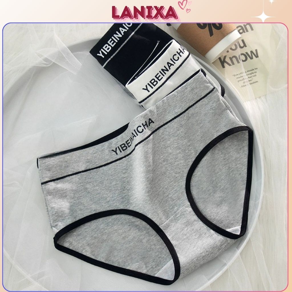 Quần lót nữ cotton trơn tôn dáng mềm mại đường viền co dãn đầy năng động và quyến rũ LANIXA L663