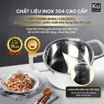 Bộ nồi inox 5 lớp - 4 món cao cấp KUCHEN KU3325 - đạt chuẩn LFGB (Đức) l Bảo hành 10 NĂM — ảnh 4