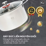 Bộ nồi inox 5 lớp - 4 món cao cấp KUCHEN KU3325 - đạt chuẩn LFGB (Đức) l Bảo hành 10 NĂM — ảnh 6