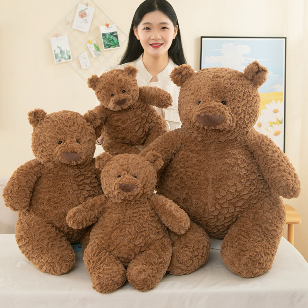 Gấu Thú Bông Teddy Nâu Lông Tầng Xù Siêu Mềm Mịn Siêu Dễ Thương