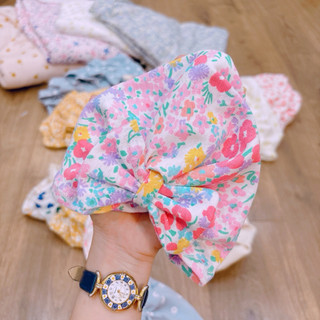 (Trứng 1-12m) Nón turban nơ cho bé gái