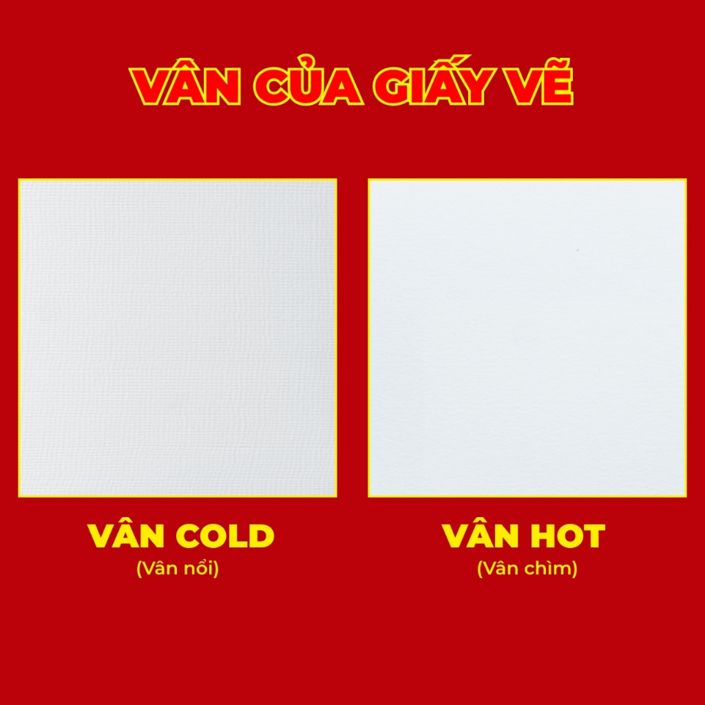 Giấy Vẽ Màu Nước GLOBAL ART 300GSM Cold Pressed, Hot Pressed, Vẽ Màu Nước Acrylic, Gouache, Mặt Mịn Vẽ Chì, Vẽ Chi Tiết