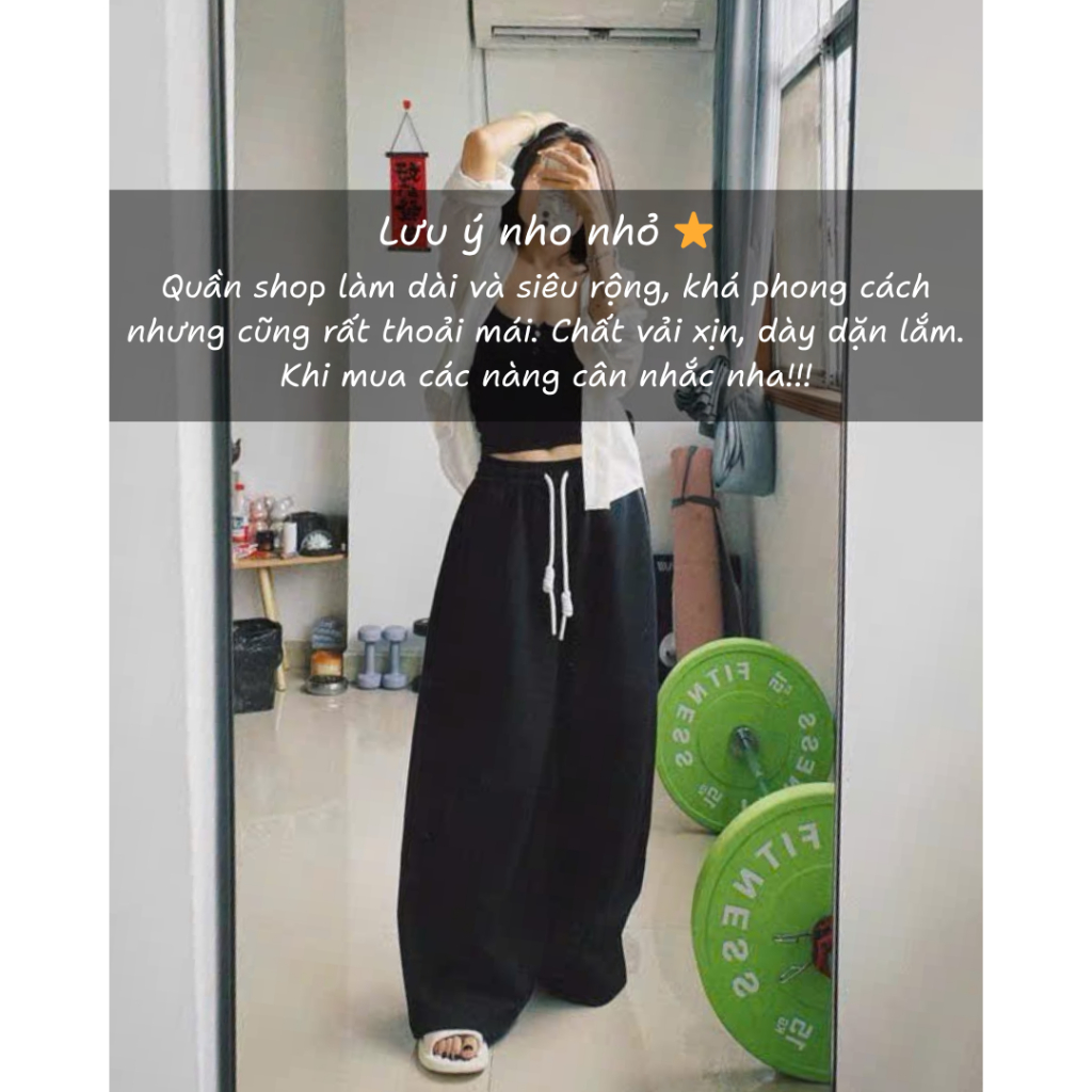 Quần nỉ ống rộng PEAR.CLUB, quần ống siêu rộng phối dây BIGSIZE mặc mùa hè đi biển nhảy dance, cá tính ghi xám Q128 | BigBuy360 - bigbuy360.vn