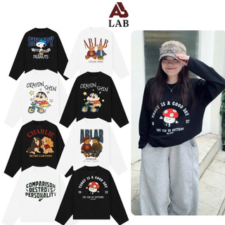 Áo thun boxy tay dài ABLAB Club form Unisex cotton 250GSM thoáng mát thấm hút mồ hôi tốt kiểu dáng basic
