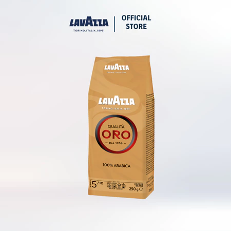 Cà phê hạt hiệu LAVAZZA - QUALITA ORO – Gói 250g – Cà phê hạt nguyên chất – LAVAZZA