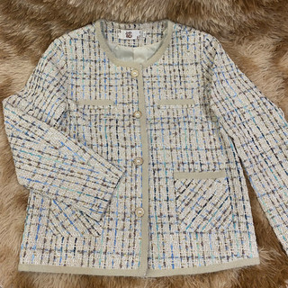 Áo Khoác Dạ Tweed Phong Cách Hàn Quốc AD77