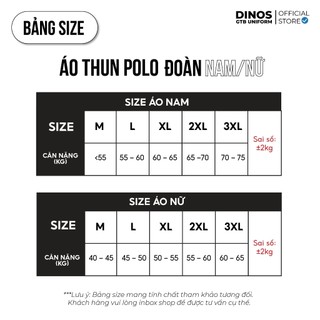 Áo Thun Đoàn Thanh Niên Dinos Tay Ngắn Vải Mè Thêu Logo - Màu Xanh