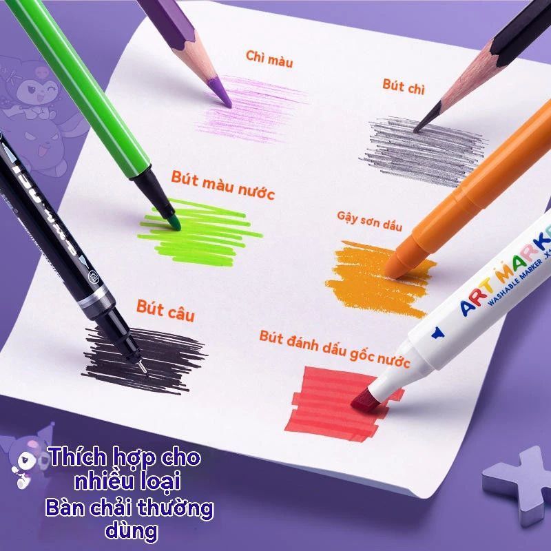 Kuromi Melody A4 Sách vẽ Sách vẽ dễ thương Cartoon Sketch Pad cho trẻ em Trường học Sinh viên Nghệ thuật Cung cấp
