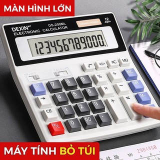 Máy Tính Cầm Tay Để Bàn 12 Số - Màn Hình LCD Góc Nghiêng, Máy Tính Cơ Bản Cho Kế Toán Văn Phòng