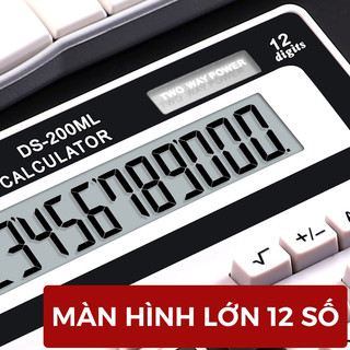 Máy Tính Cầm Tay Để Bàn 12 Số - Màn Hình LCD Góc Nghiêng, Máy Tính Cơ Bản Cho Kế Toán Văn Phòng