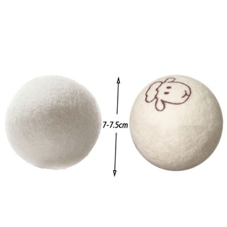 Bóng Len Sấy Quần Áo 6 Viên 100% Lông Cừu New Zealand – Khô Nhanh 40%, Giảm Nhăn, Tặng Túi Vải