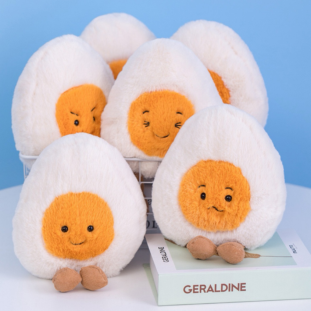 Gấu Thú Bông Trứng Luộc Emotion Cảm Xúc Nhồi Bông Siêu Mềm Mịn Siêu Dễ Thương