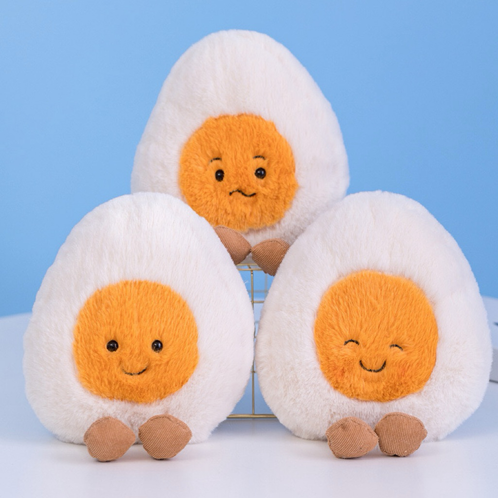 Gấu Thú Bông Trứng Luộc Emotion Cảm Xúc Nhồi Bông Siêu Mềm Mịn Siêu Dễ Thương