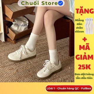 Giày thời trang nữ da PU tổng hợp dệt vải đế cao su năng động cá tính thời trang trẻ trung
