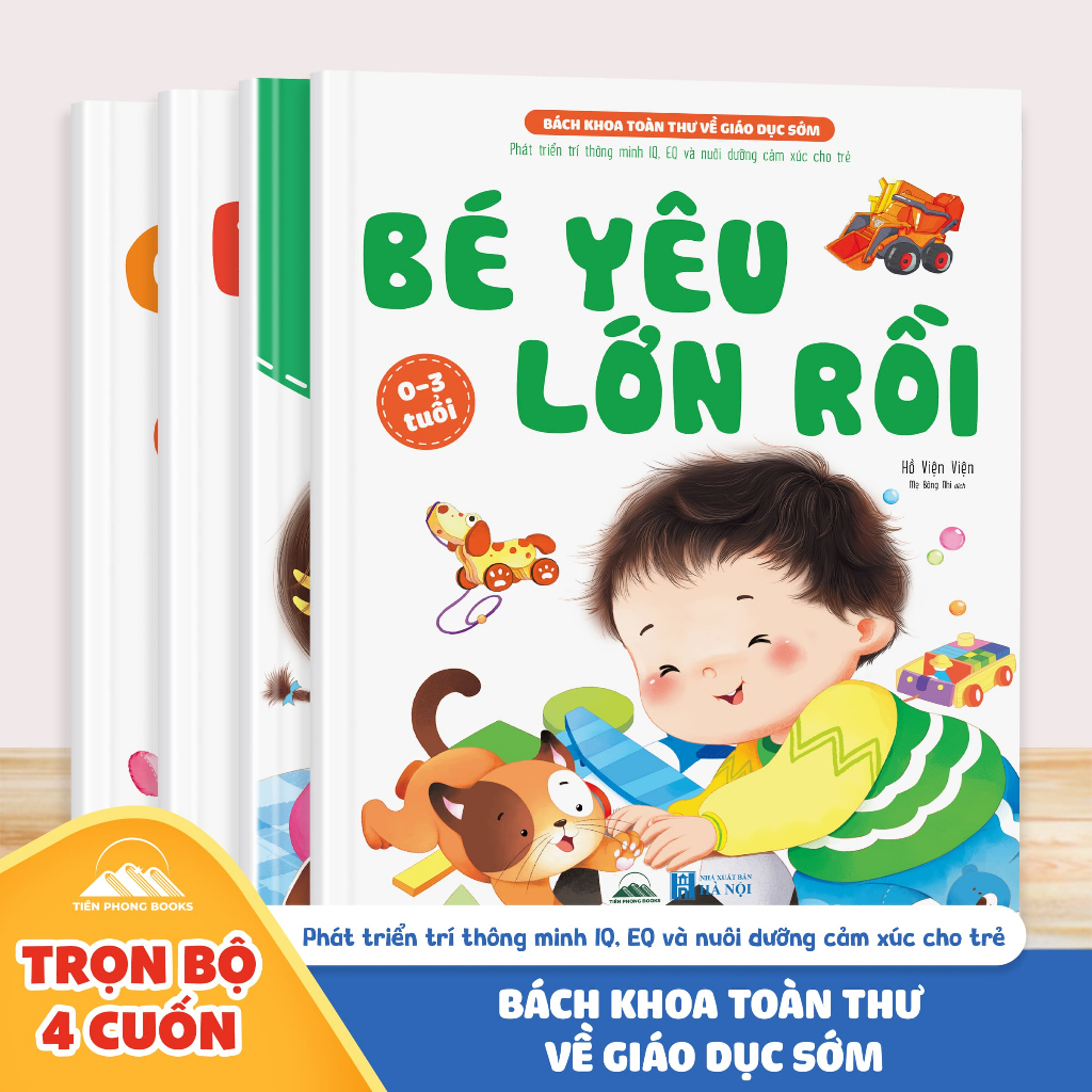 Sách - Combo 4 Cuốn Bách Khoa Toàn Thư Về Giáo Dục Sớm - Dành Cho Bé 0-3 Tuổi