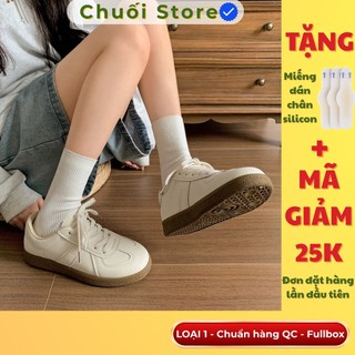 Giày thời trang nữ da PU tổng hợp dệt vải đế cao su basic xinh cá tính năng động trẻ trung