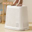 Giỏ Đựng Quần Áo Có Bánh Xe GADI, Giỏ Đựng Đồ Bằng Nhựa Cao Cấp, Thiết Kế Thoáng Khí, Dễ Dàng Di Chuyển