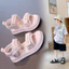 Dép Quai Hậu Sandal Đi Học Cho Bé Gái, Dép Quai Dán Bé Gái Đi Học Chống Trơn Trượt Mềm Mại TH Kids