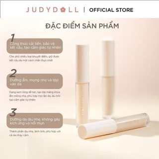 Kem Che Khuyết Điểm Judydoll Traceless Cloud-Touch Concealer Che Thâm Mắt Mụn Đỏ Hiệu Quả 3.2g