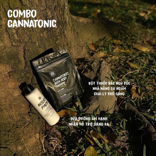 Bột tắm thuốc bắc Cannatonic dưỡng sáng da ngâm chai lỳ khó sáng 500gr handmade - Da69station