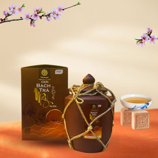 Chum Bạch Trà Mây Shanam 200gr, Trà Shan Tuyết Cổ Thụ Tà Xùa 1 Tôm 2 Lá, Hương Thơm Chát Nhẹ, Giảm Căng Thẳng