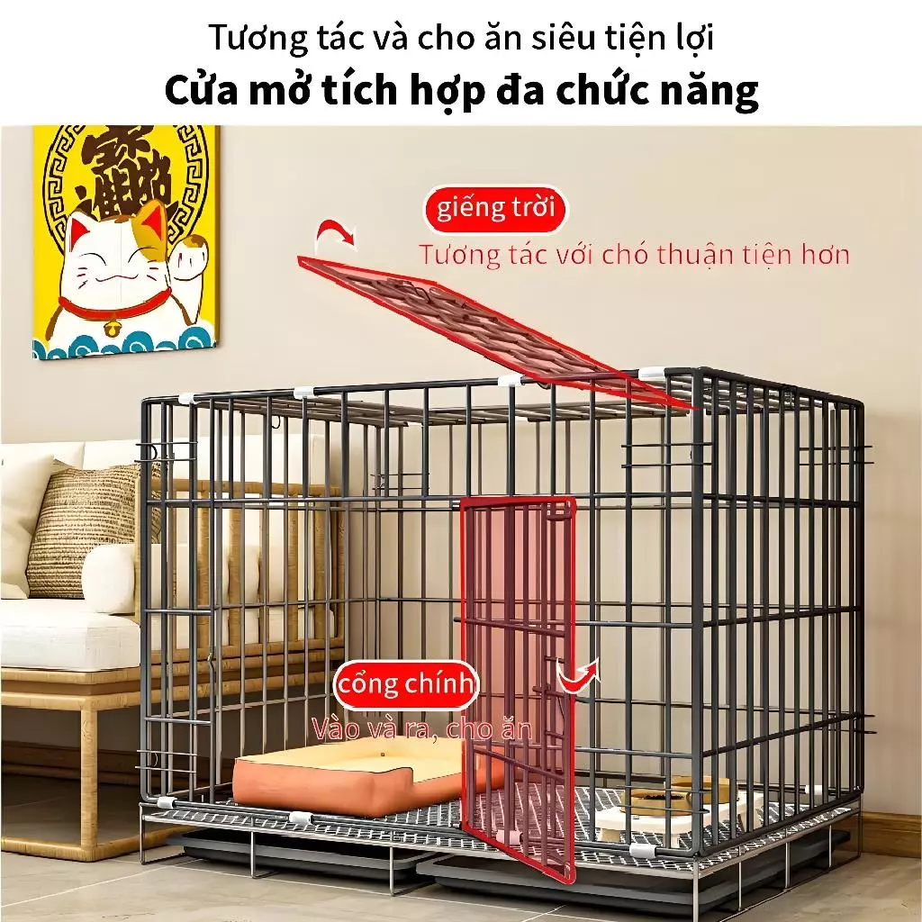 Tặng kèm khay vệ sinh dễ dàng tháo lắp