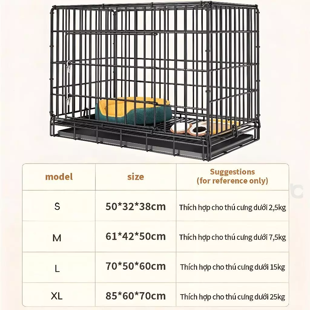 Không gian thoải mái cho chó mèo nhỏ và vừa