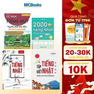 Sách - Combo Tự học tiếng Nhật cho người học tại nhà