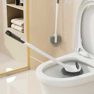 Chổi cọ  vệ sinh nhựa 2 đầu tiện dụng, Cây cọ Toilet bồn cầu  thế hệ mới