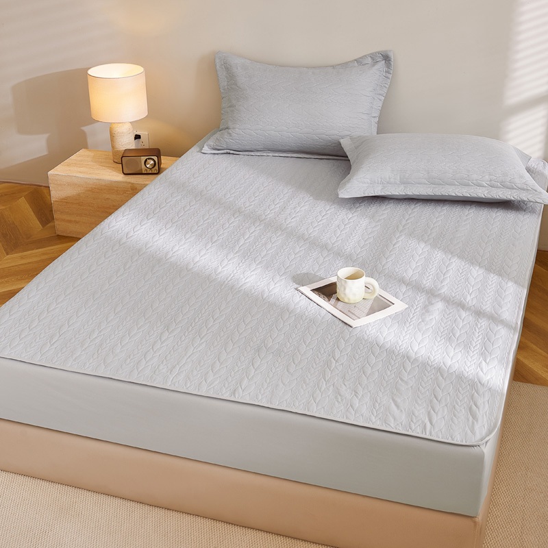 Bộ Ga Gối Bo Chun Cotton Cao Cấp Thấm Hút Mềm Mại, Hoạ Tiết Sang Trọng Kèm Các Lỗ Thông Hơi Thoáng Khí