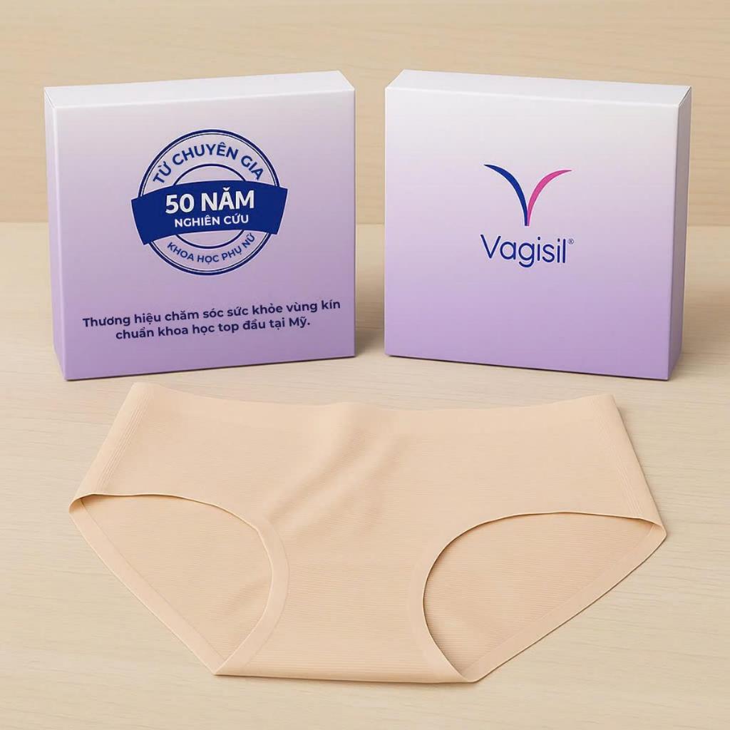 (Màu ngẫu nhiên) Quần lót đúc su Vagisil không đường may – Nhẹ tênh, êm ái, tôn dáng tự nhiên