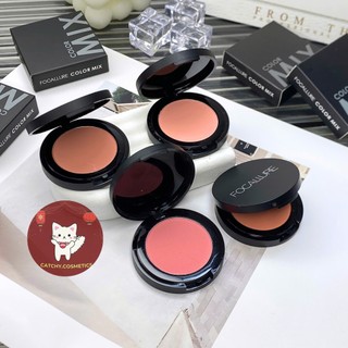 [FOCALLURE] Phấn Má Hồng Focallure Color Mix Đơn Sắc Vỏ Đen Nhỏ Gọn Bó Túi, 2.8g (FA25)