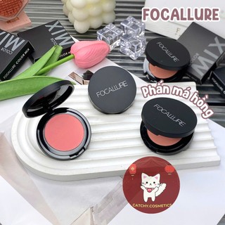 [FOCALLURE] Phấn Má Hồng Focallure Color Mix Đơn Sắc Vỏ Đen Nhỏ Gọn Bó Túi, 2.8g (FA25)