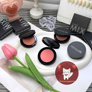 [FOCALLURE] Phấn Má Hồng Focallure Color Mix Đơn Sắc Vỏ Đen Nhỏ Gọn Bó Túi, 2.8g (FA25)