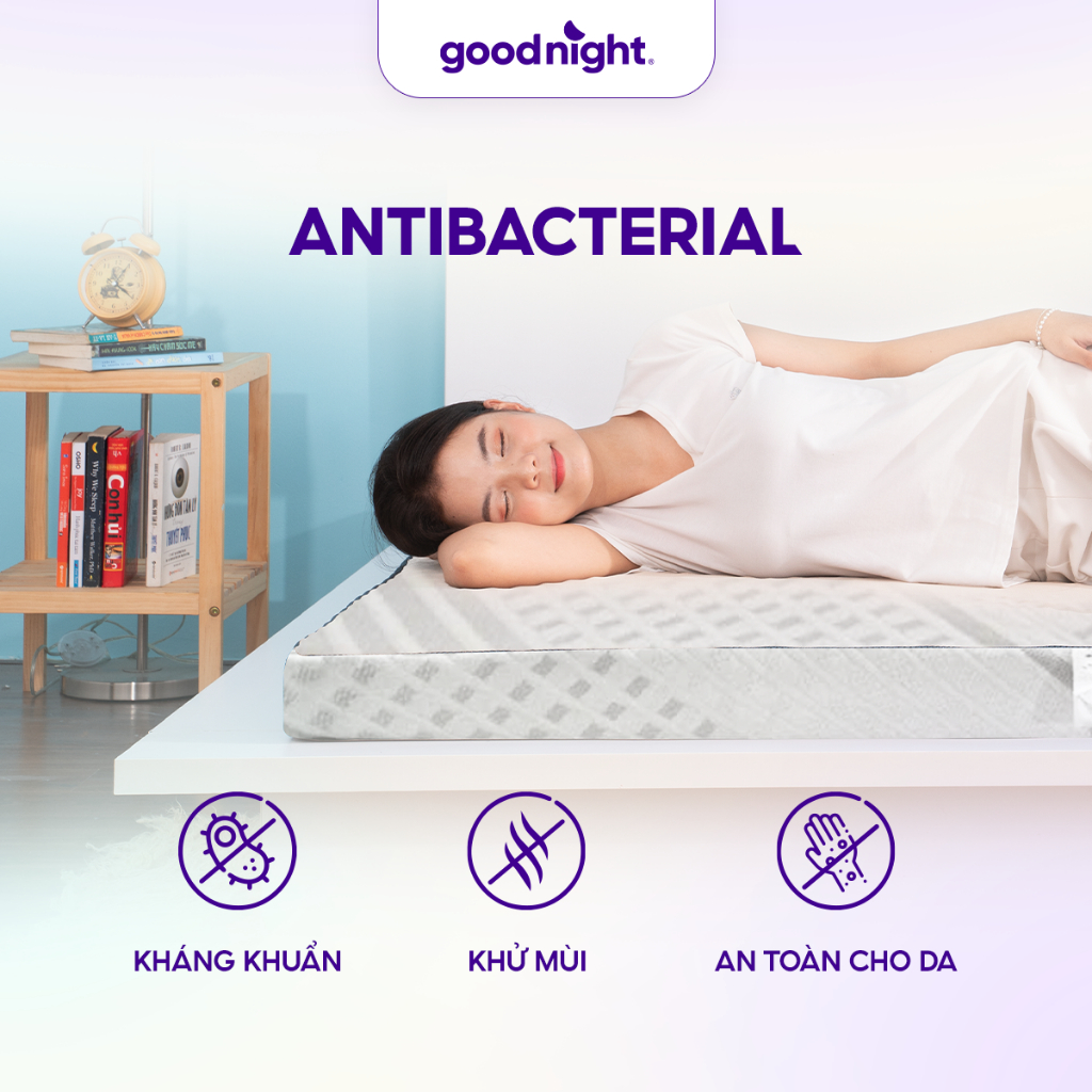 [SĂN GỐI TẠI LIVE] Nệm Foam Goodnight Massage 1.0 (10cm), Đệm Foam Êm Vua Nệm, đệm foam massage, Nệm Êm