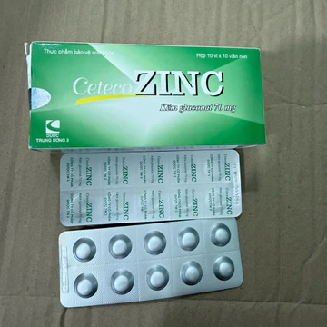 Hộp 100 Viên uống tăng sức đề kháng Kẽm gluconate 70mg Viên ZINC PLATINUM GOLD - giúp bổ sung kẽm cho cơ thể