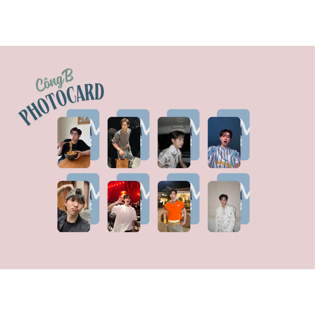set card bo góc CôngB/CONGB siêu cấp đẹp trai - Anh trai say hi
