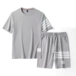 Set Mặc Hè ,Đồ bộ nam 4 SỌC quần áo thể thao MÙA HÈ chất thun lưới mè phối màu cộc tay K1