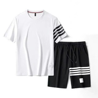 ⚡️ XẢ KHO ⚡️ ĐỒ BỘ NAM - BỘ THỂ THAO NỮ BỐN SỌC ,SÉT MẶC NHÀ QUẦN VÀ ÁO THUN NGẮN TAY k1