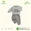 AMI0467 - Bộ Nỉ Hàn Thu Đông Khủng Long Cho Bé Trai Anminaza Cotton Organic Mềm Ấm