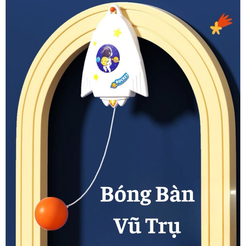 Bóng bàn treo cho bé, đồ chơi bóng bàn gắn tường, đồ chơi vận động cho bé, nhựa ABS cao cấp