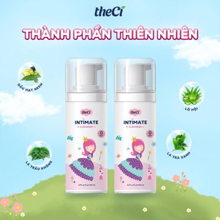 Dung dịch Vệ Sinh Cho Bé Gái theCi Intimate Cleanser 0M+ 3in1 Dạng Gel Cân Bằng Độ PH 140ml - TCVN