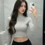 Áo Thun Nữ Tay Dài Cổ Lọ Croptop Thun Gân Basic Ôm Body Tôn Dáng Cá Tính Hợp Mặc Hằng Ngày TD04 RUSY