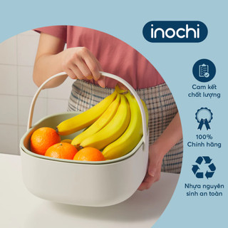 Bộ thau rổ có quai xách Yoko Inochi 27cm – nhựa cao cấp siêu bền, hàng chính hãng tiêu chuẩn Nhật Bản