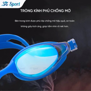 Kính bơi trẻ em cao cấp tráng gương chống sương mù chống tia UV silicon mềm bảo vệ mắt KB-XF1000