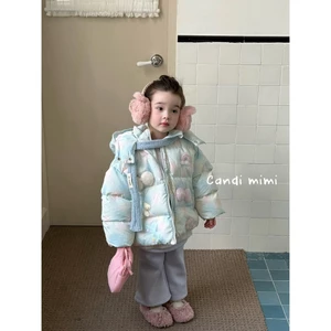 CANDI MIMI Áo khoác phao lông vũ cao cấp đính nơ NL5469 - Phong cách Hàn Quốc
