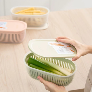 Hộp trữ rau củ Oval Hokkaido – nhựa cao cấp bền đẹp, an toàn cho thực phẩm, thiết kế tiện dụng sang trọng